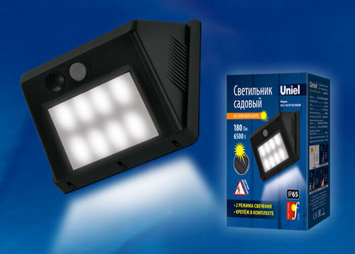 Светильник на солнечных батареях (UL-00003134) Uniel Functional USL-F-163/PT120 Sensor