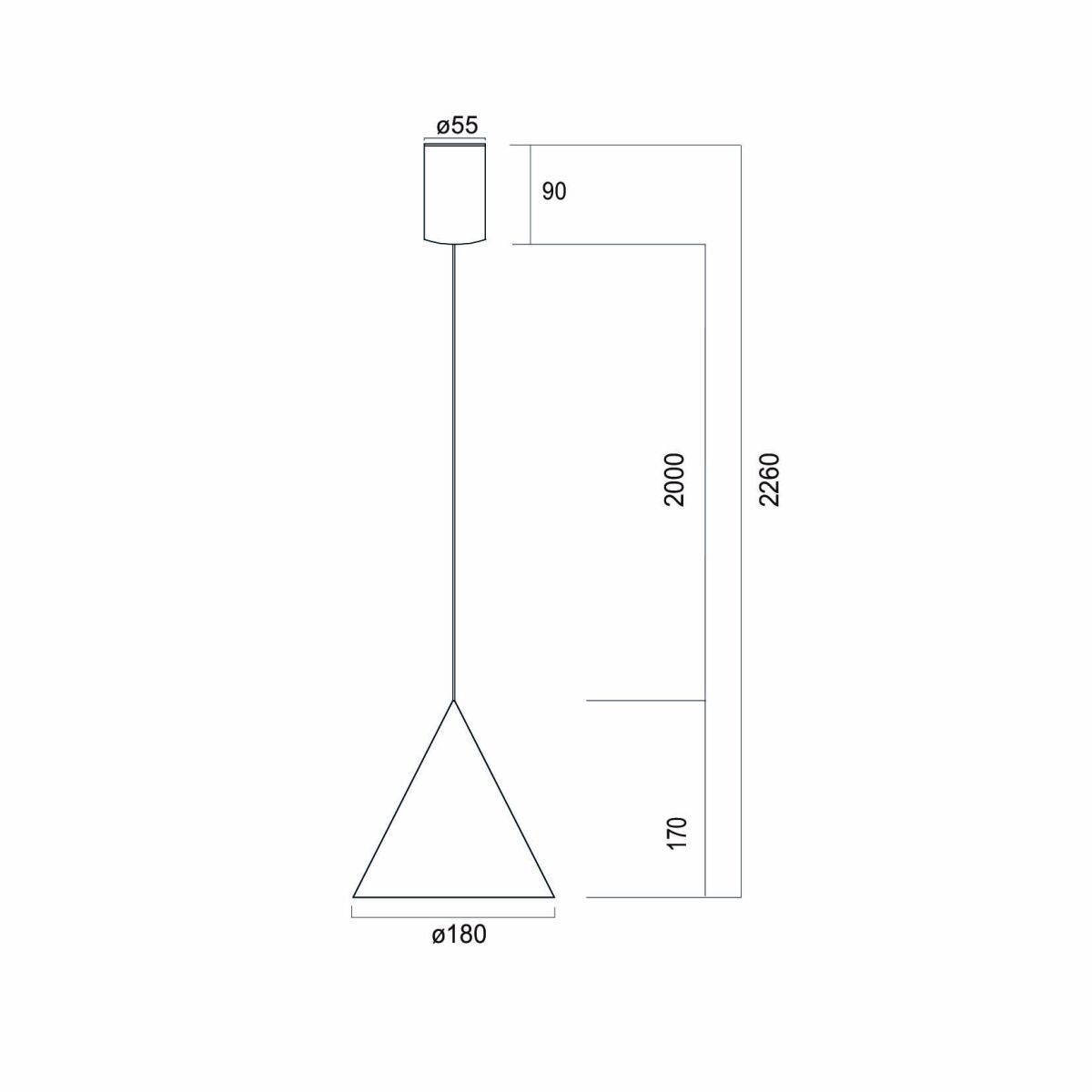 Подвесной светильник Mantra Cono 9450