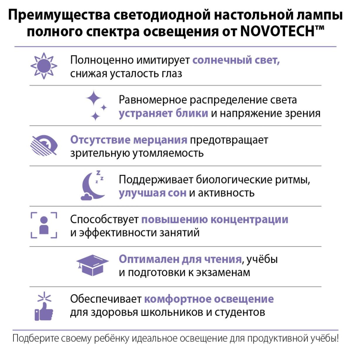 Настольная лампа диммируемая полного спектра Novotech Ledo Studi 359967