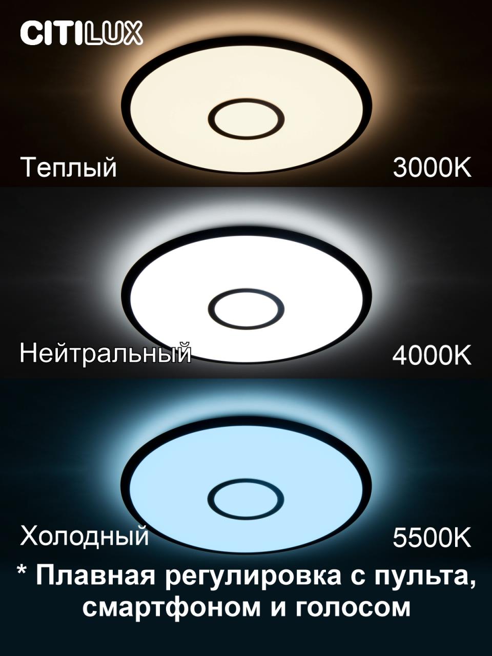 Потолочный светильник Citilux Старлайт Смарт CL703A45G