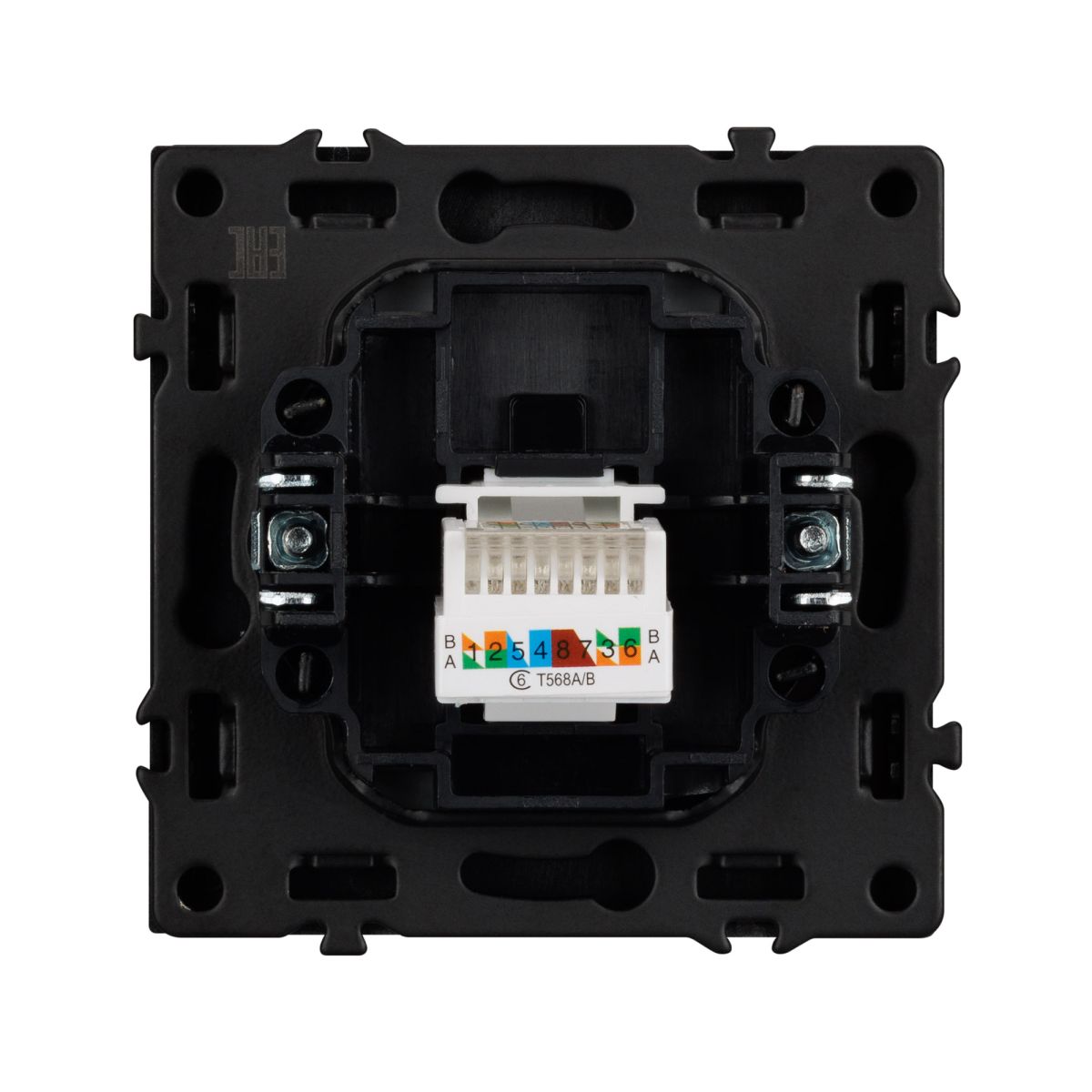 Розетка компьютерная софт-тач серый базальт Arlight SCT-MPC1-SFPL-GR (RJ-45, CAT6) 054307(1)