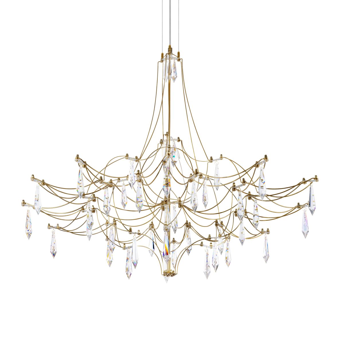Подвесная led люстра Loft IT Mira 10588/800 Gold Asfour
