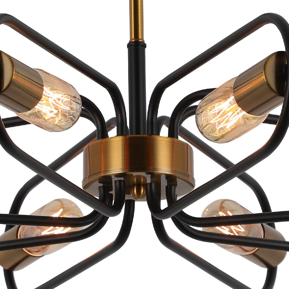 Люстра на штанге Illumico IL8253-8COU-79 BK GD