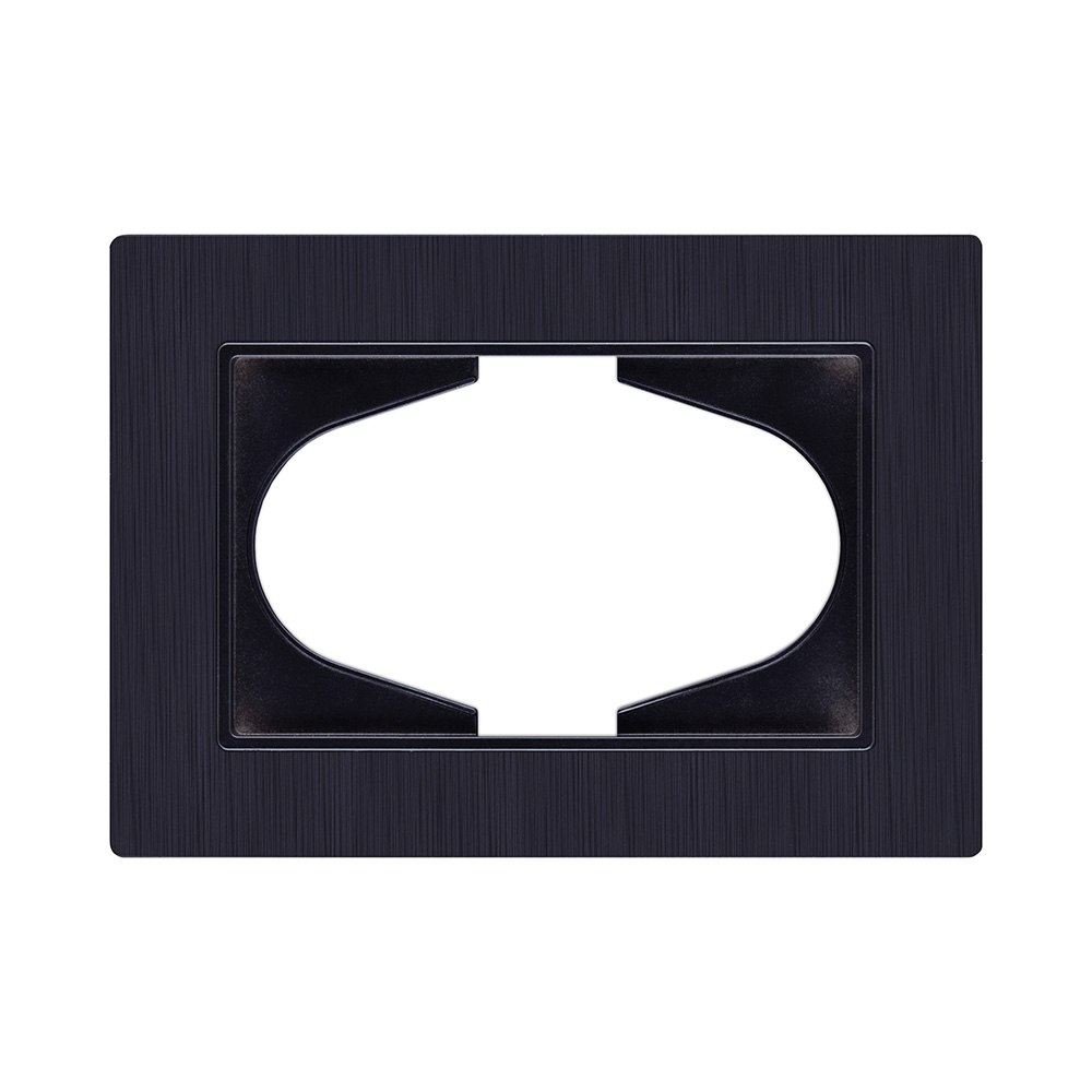 Рамка для двойной розетки, черный Kollinger Eleganz Plex EP120BK