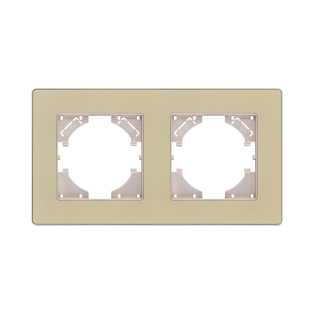 Рамка 2-постовая, золотой Kollinger Eleganz Acryl EA2GD