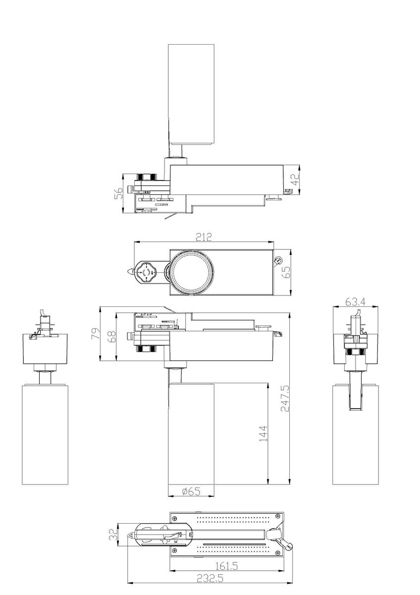 Трековый светильник ЭРА SТR-30-36-30K-B20 Б0049778