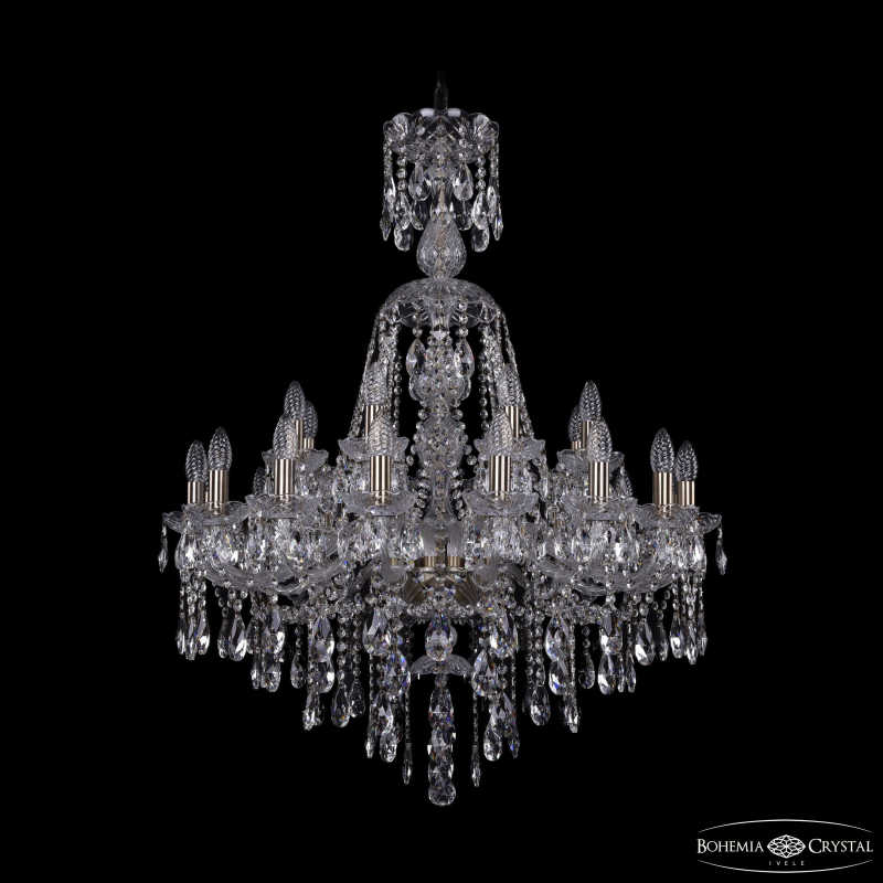 Подвесная люстра второго света Bohemia Ivele Crystal 1415/16+8/300/XL-106 Pa