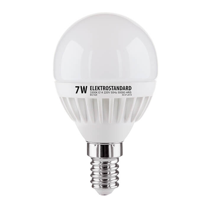 Лампа светодиодная Elektrostandard E14 7W 3300K матовая 4690389085376
