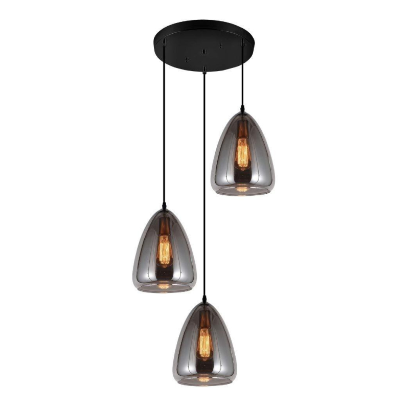 Подвесная люстра Lumina Deco Braga LDP 6841-3 GY УЦ