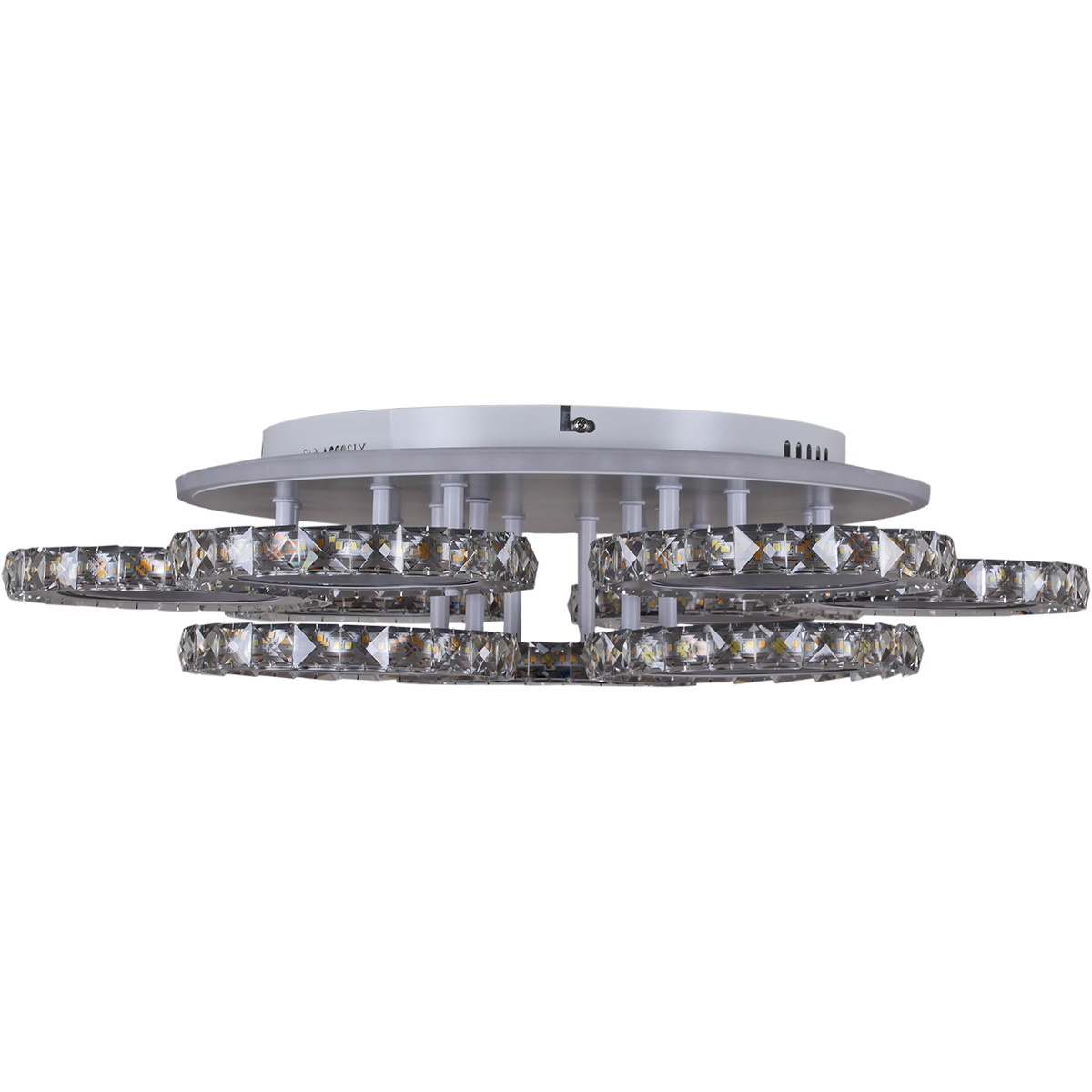 Потолочная люстра кольцо Reluce 03900-0.3-6+3A WH+CR (RGB)