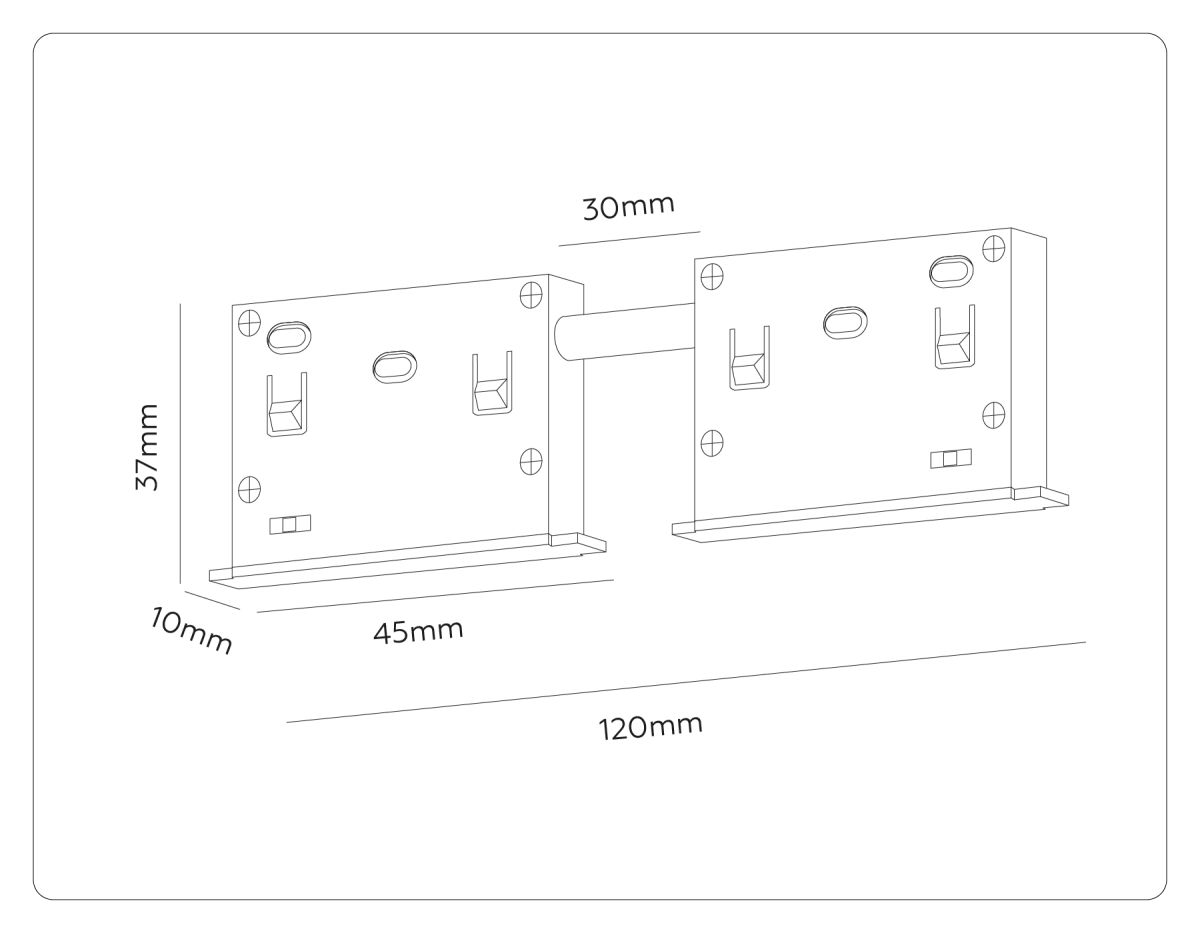Коннектор питания прямой для магнитного шинопровода Ambrella Light Track System GL2030