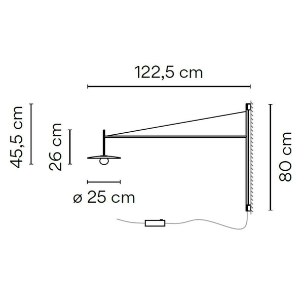 Настенный светильник DeLight Collection Vibia Tempo 5756 Cream 575658/15