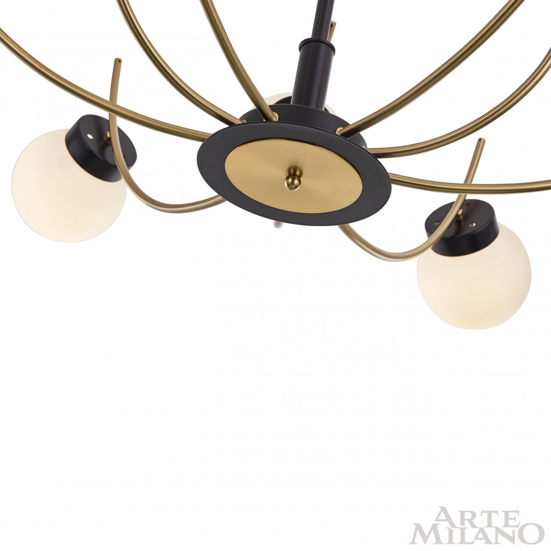 Люстра на штанге Arte Milano Neapolis 276169/9 BK/GD
