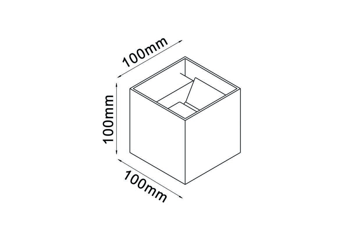 Уличный настенный светильник Donolux Twizzle DL20121SQ6W2B IP54