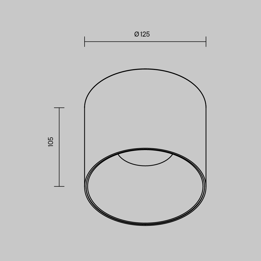 Потолочный светильник Maytoni Technical Alfa LED C064CL-01-25W3K-D-RD-WB