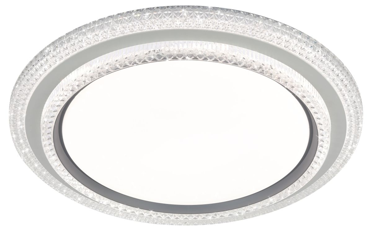 Потолочный светильник Эра SPB-6 Sunny 86W-3K-6,5K-RC WH+GR