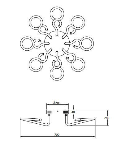 Потолочная люстра Rivoli Accento 6005-106 Б0038154