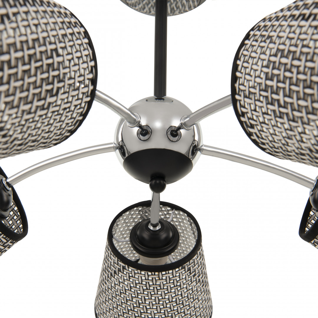 Люстра на штанге Arte Milano Napoli 320007/5 CR.BK