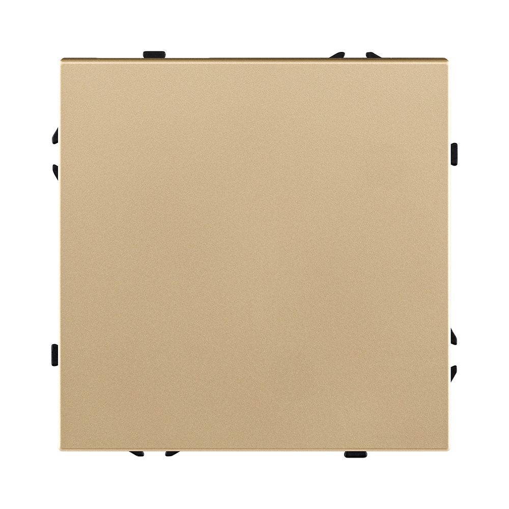 Выключатель кнопочный 1-клавишный 10А/250В, золотой Kollinger Eclipse EC-006GD