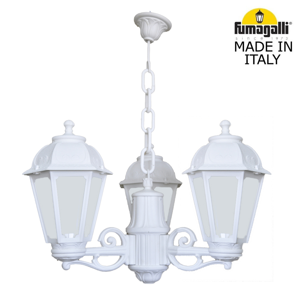 Уличный подвесной светильник Fumagalli SICHEM/SABA 3L K22.120.S30.WYE27