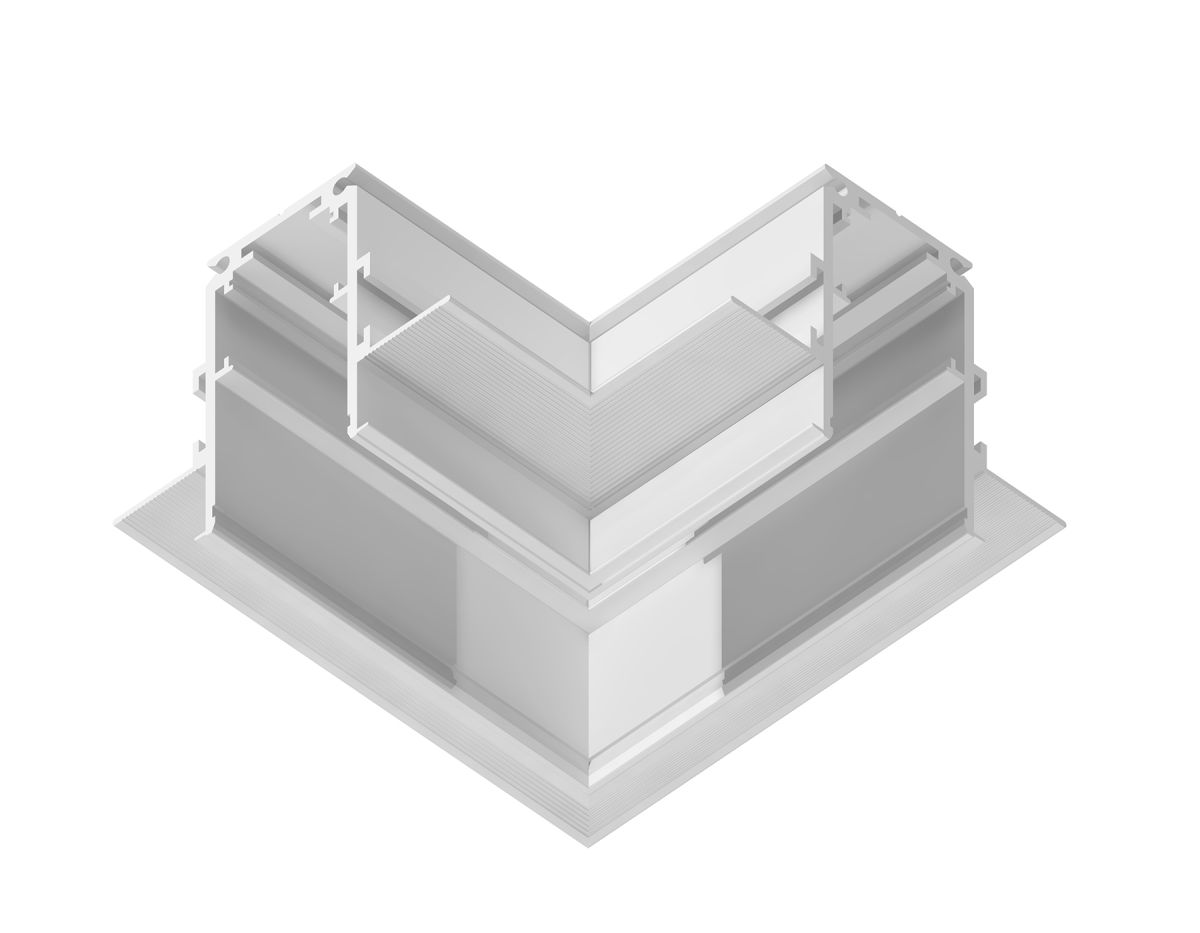 Коннектор угловой для встраиваемого шинопровода под ГКЛ 9,5мм Ambrella Light Magnetic Standard GL3352-9.5
