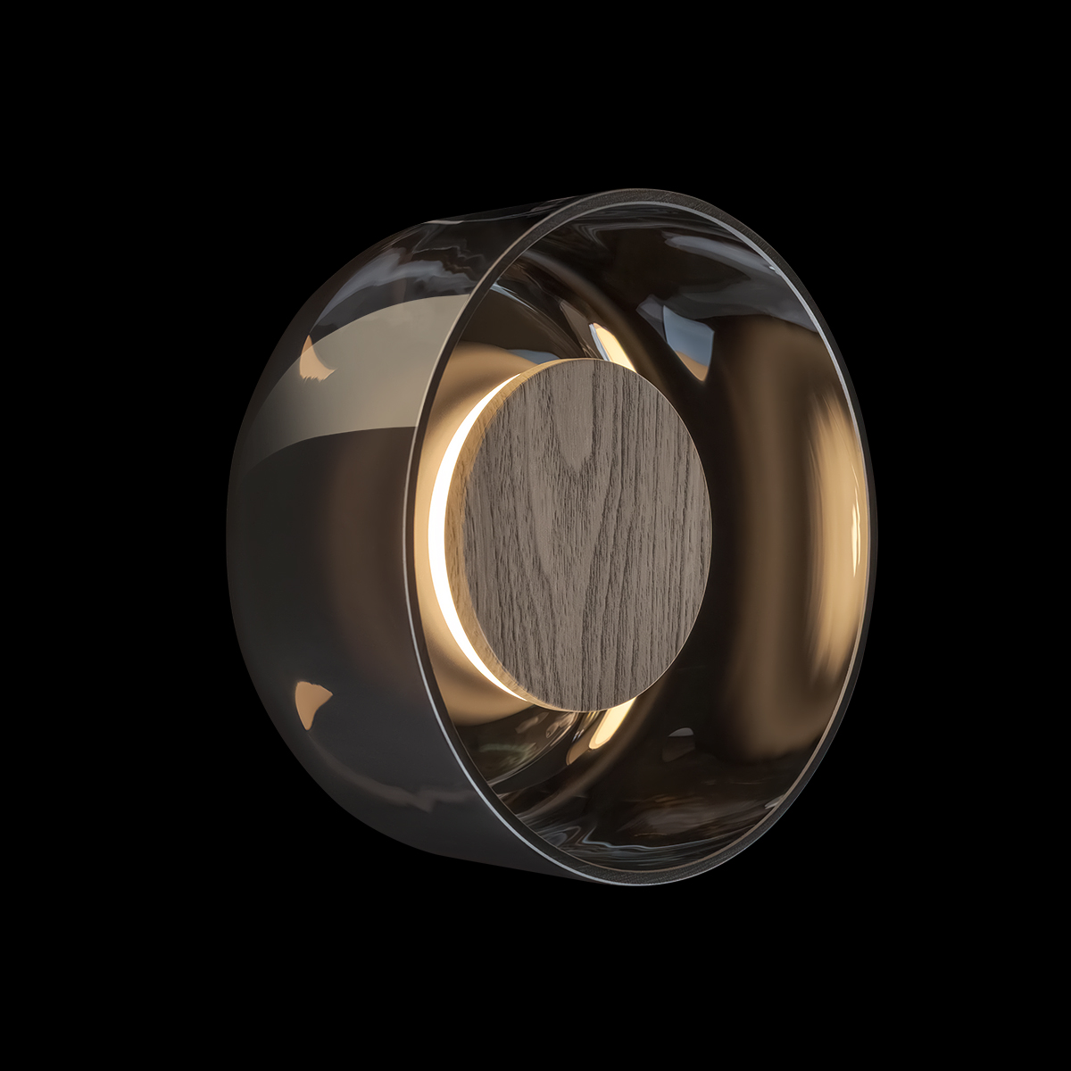 Настенный светильник круглый LOFT IT Totem 10466W Smoke wood