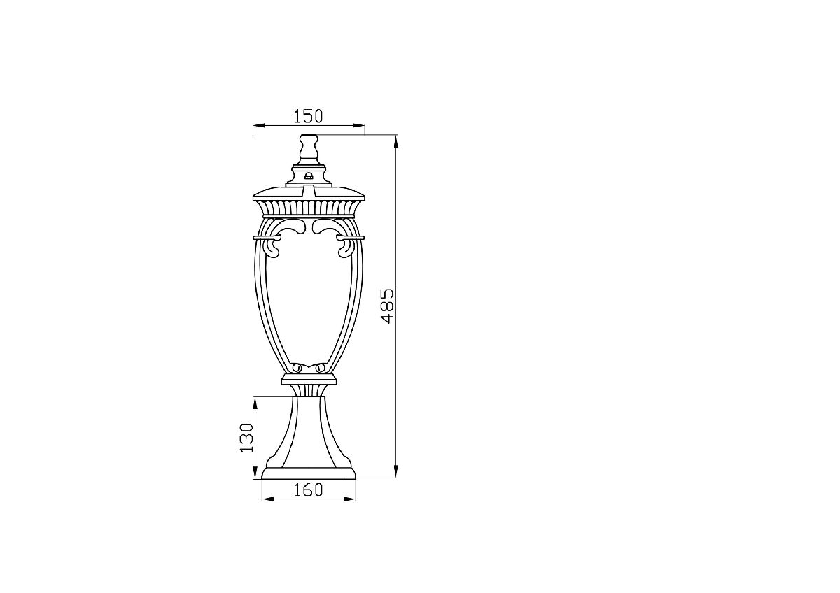Ландшафтный светильник Maytoni Fleur O414FL-01GB