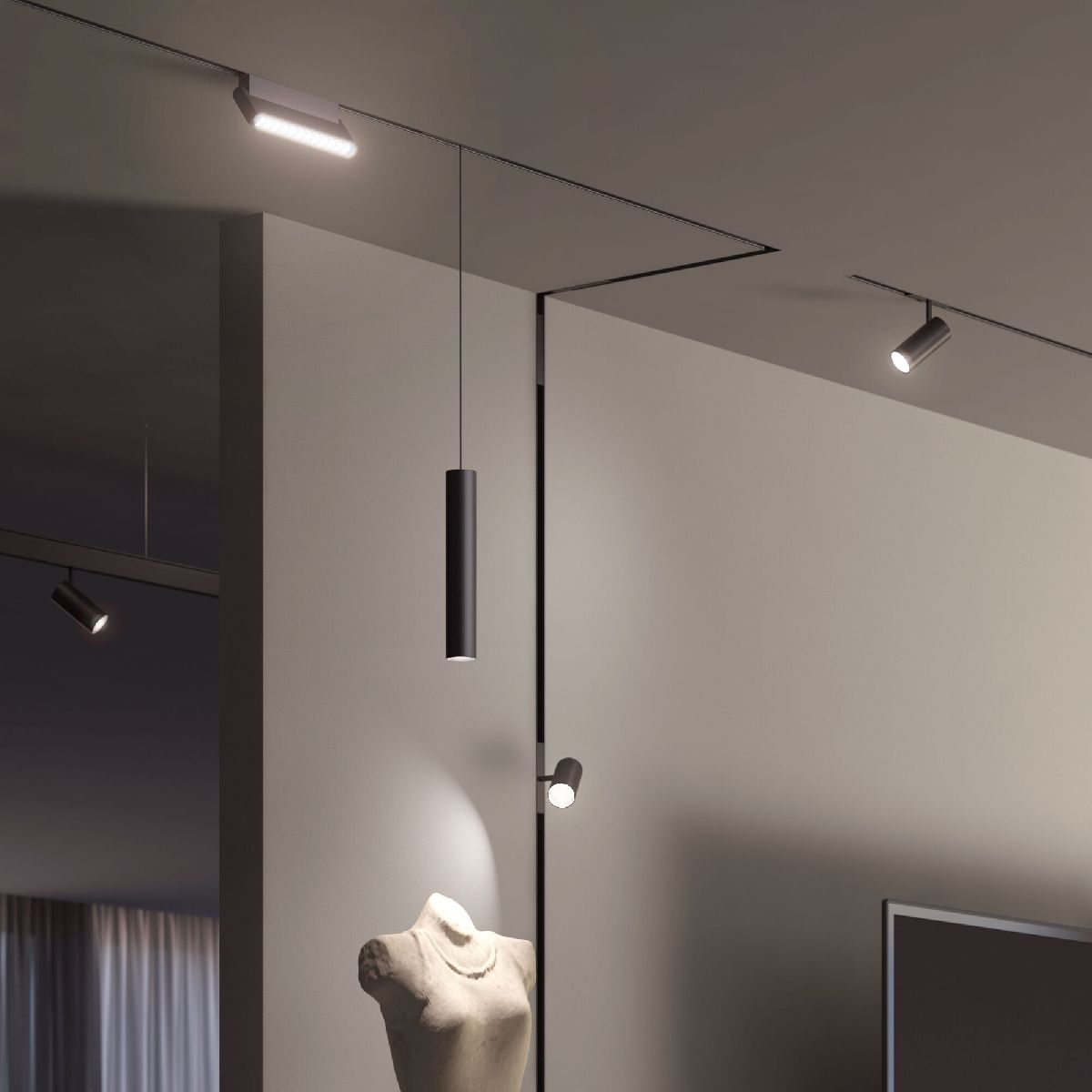 Трековый магнитный светильник Elektrostandard Slim Magnetic 4690389204814 85197/01 a066589