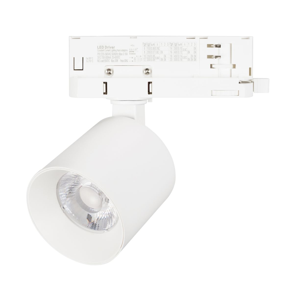 Трековый трехфазный светильник Arlight LGD-DYKE-4TR-R75-16W Warm3000 (WH, 50 deg, 230V, TRIAC) (IP20 Металл) 058753