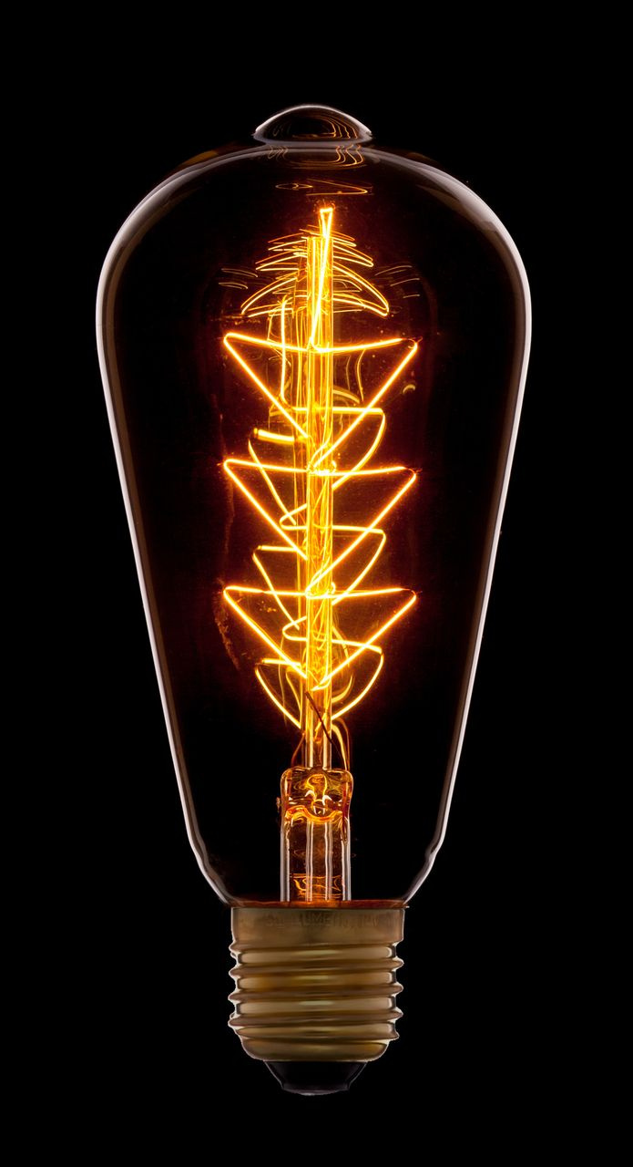 Лампа накаливания Sun Lumen E27 40W золотая 053-556