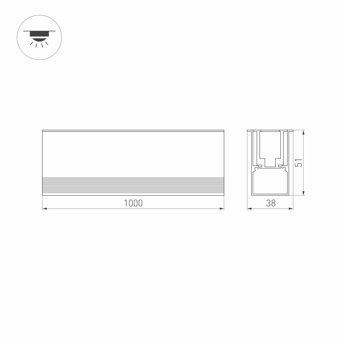 Грунтовый светильник Arlight 027994