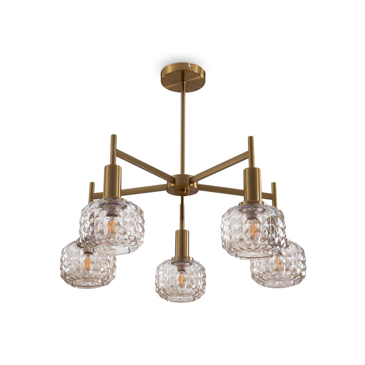 Люстра на штанге Freya Fero FR5366CL-05BS