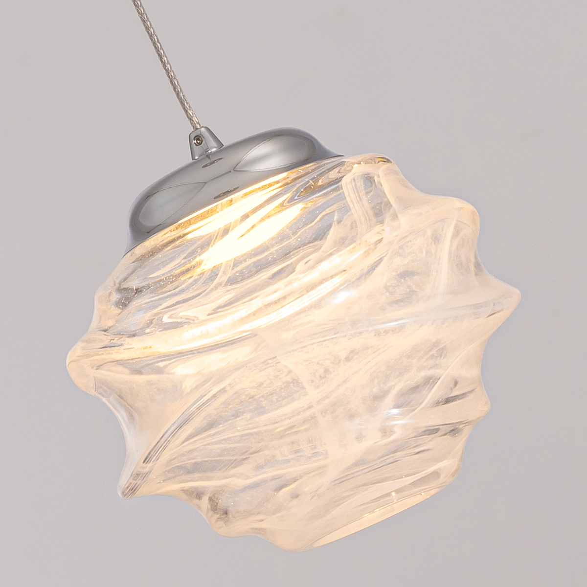 Подвесной дизайнерский светильник Delight Collection MD25030003-1A chrome/clear