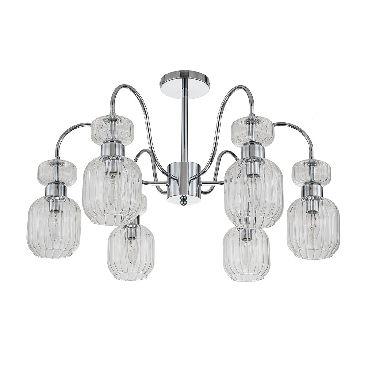 Люстра на штанге Escada Gloss 1141/6PL Chrome/Clear