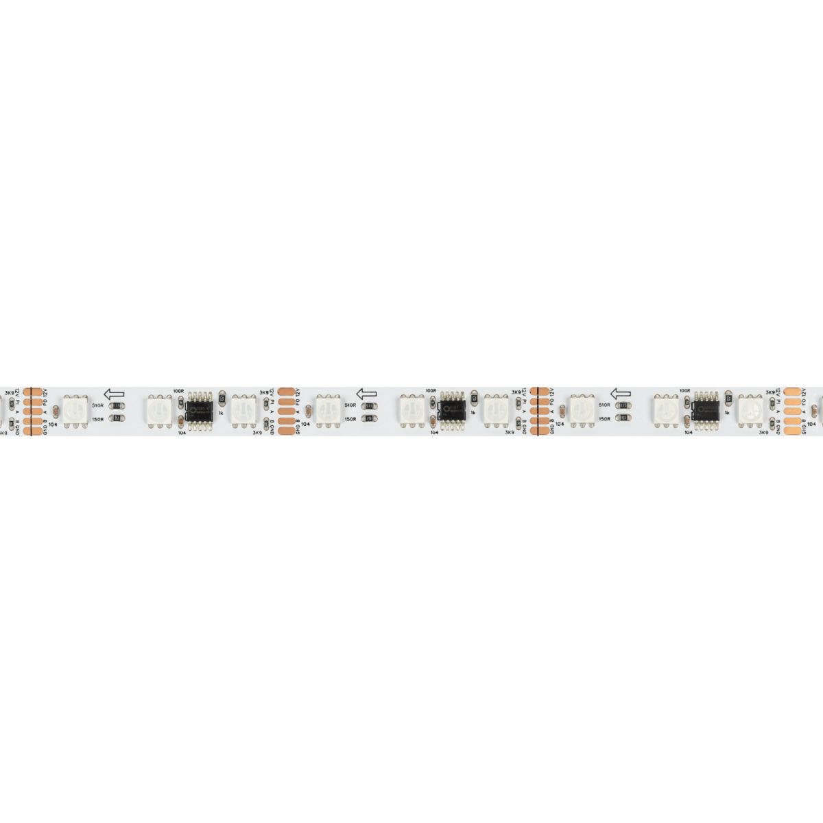 Светодиодная лента Arlight DMX-B60-10mm 12V RGB-PX3 (14 W/m, IP20, 5m)  039174(1)