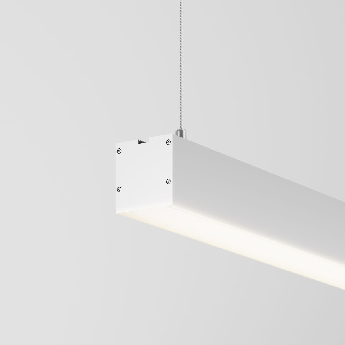 Линейный подвесной светильник Maytoni Technical 4000K 50x50 (Серебро, 2 м) LL312024