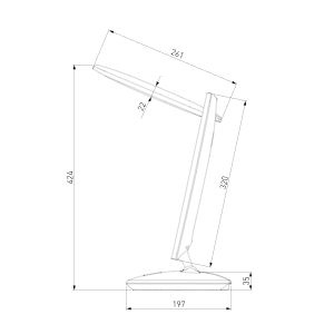 Настольная лампа Elektrostandard Saturn TL80930 белый 4690389136313