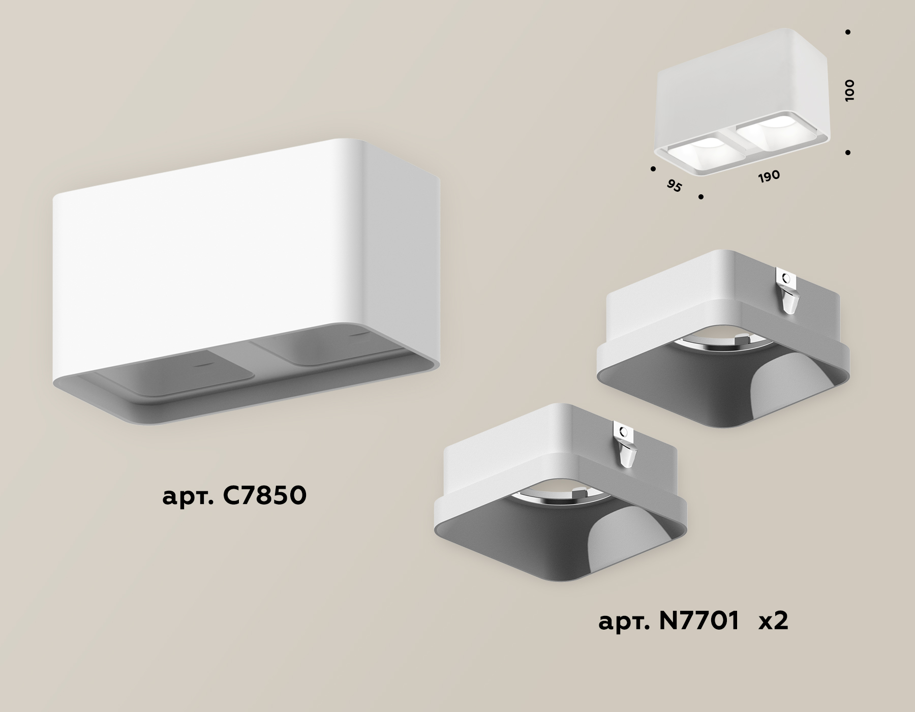 Накладной светильник Ambrella Light Techno XS7850001 (C7850, N7701)