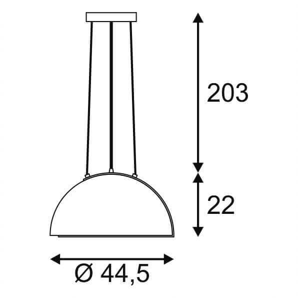 Подвесной светодиодный светильник SLV Brenda PD 157701