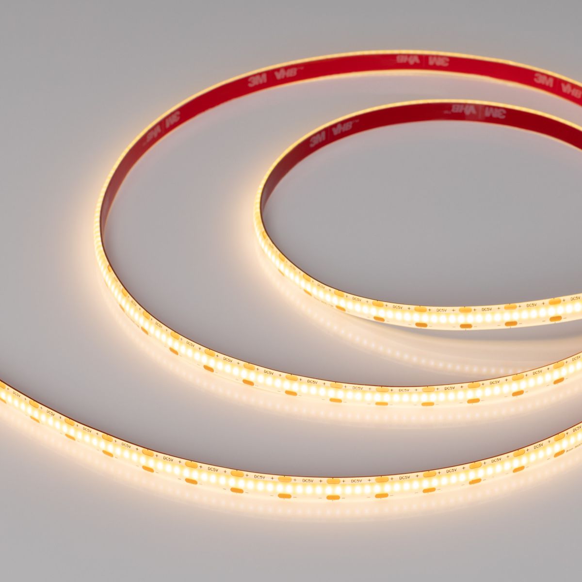 Светодиодная лента герметичная Arlight COB-SE-X360-8mm 5V Warm2700 (5 W/m, IP65, 5m)  041710(1)