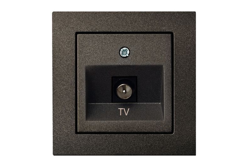 Розетка телевизионная (TV) F-разъем Liregus Epsilon 28-112