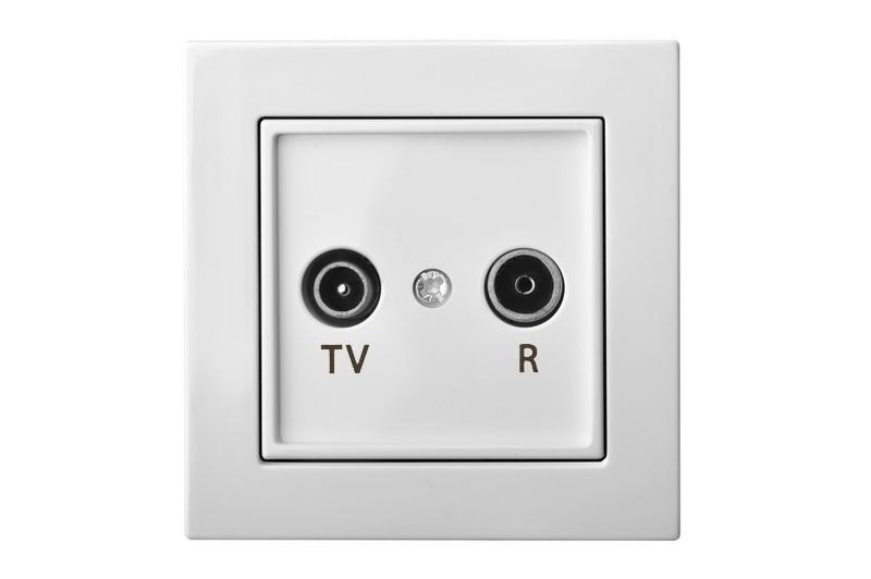 Розетка телевизионная (TV+R) Liregus Epsilon 28-026