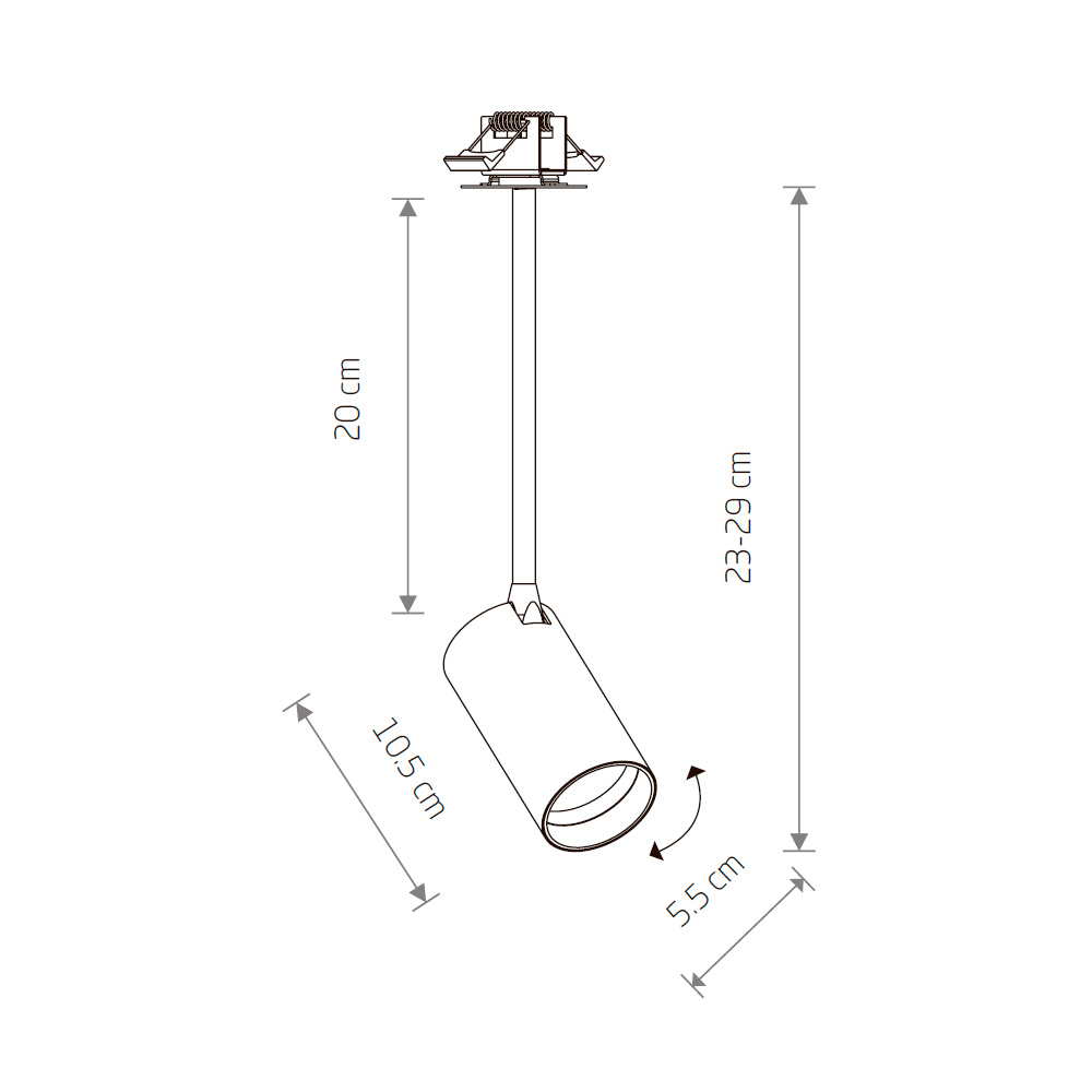 Спот Nowodvorski Mono Surface Long S 7737