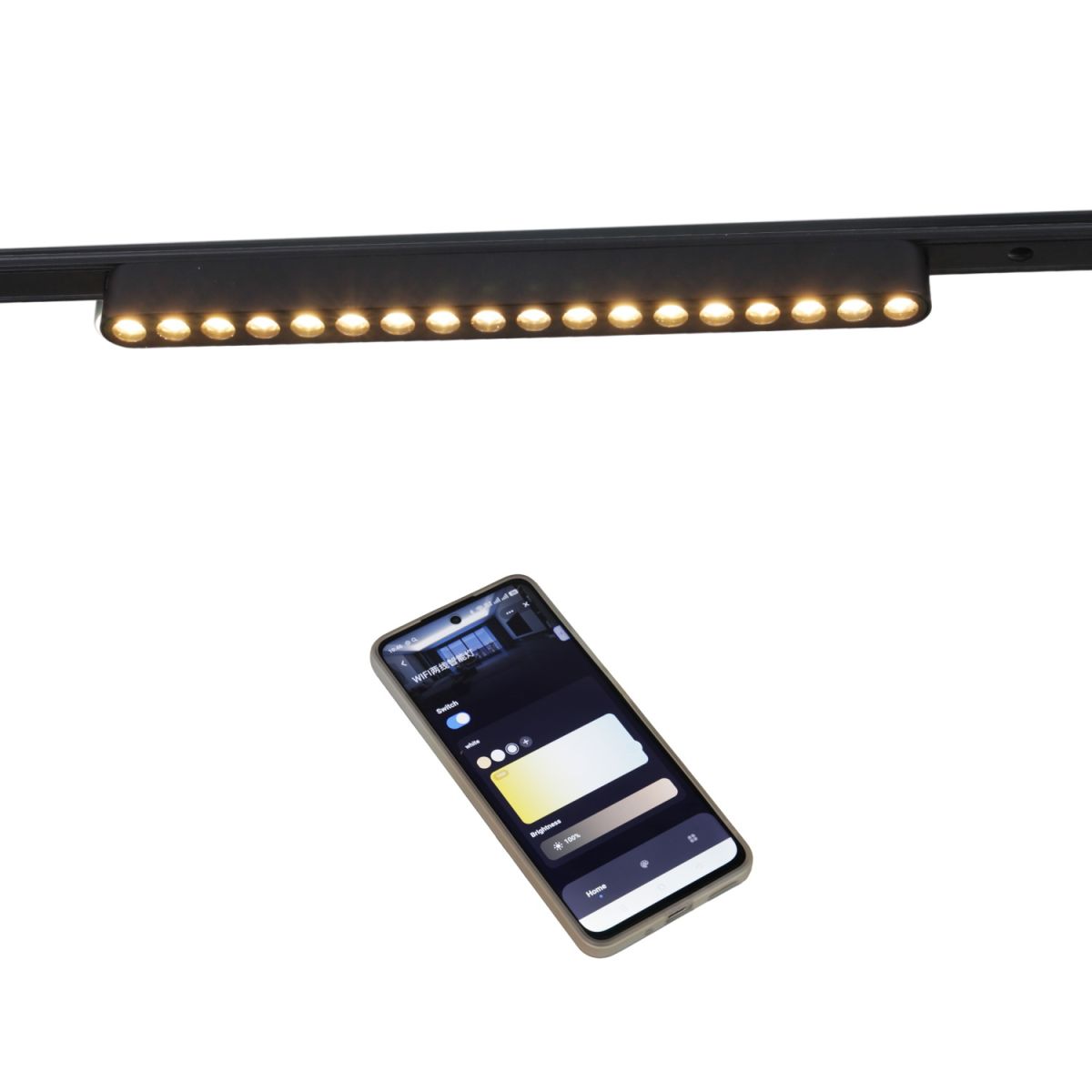 Трековый магнитный светильник (CCT+SMART) Reluce 13002-9.3-001UR magnetic LED16W BK CCT+SMART