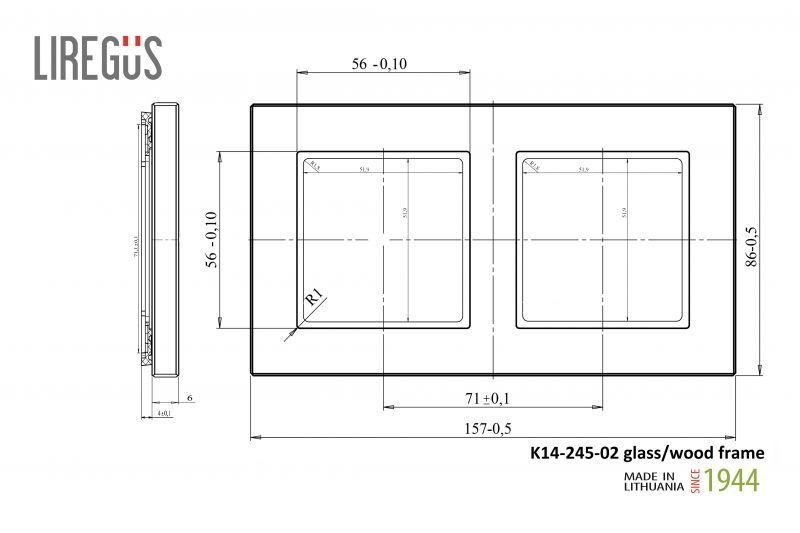 Рамка двухместная Liregus Epsilon 28-252