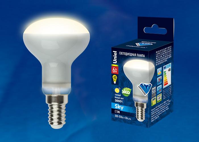 Лампа светодиодная (UL-00000772) Uniel E27 7W 4500K матовая LED-G45-7W/NW/E27/FR PLP01WH