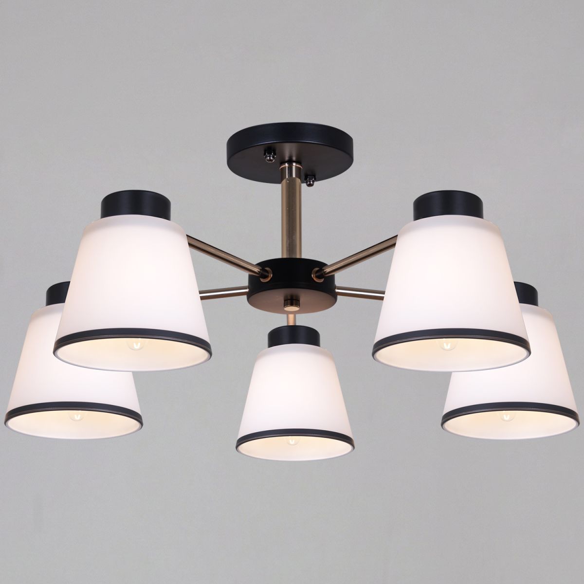 Люстра на штанге Reluce 30560-0.3-05 BK+FG