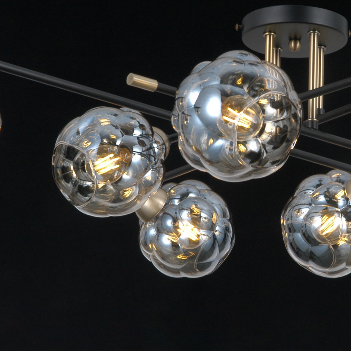 Люстра на штанге Illumico IL0442-8CSQ-79 BK