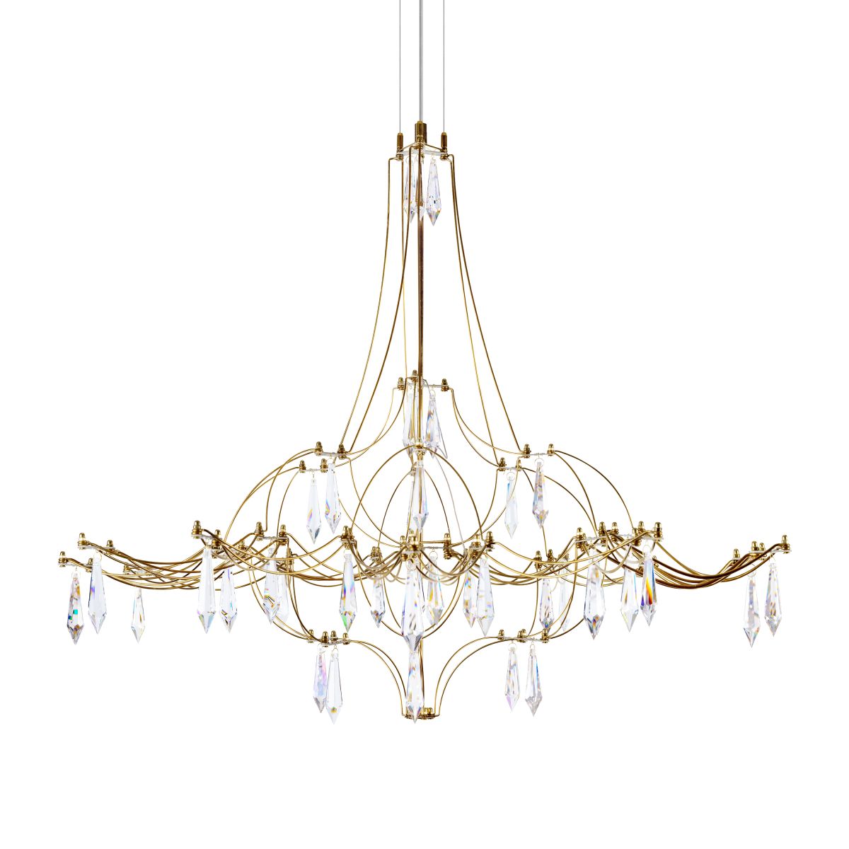 Подвесная led люстра Loft IT Mira 10588/800 Gold Asfour