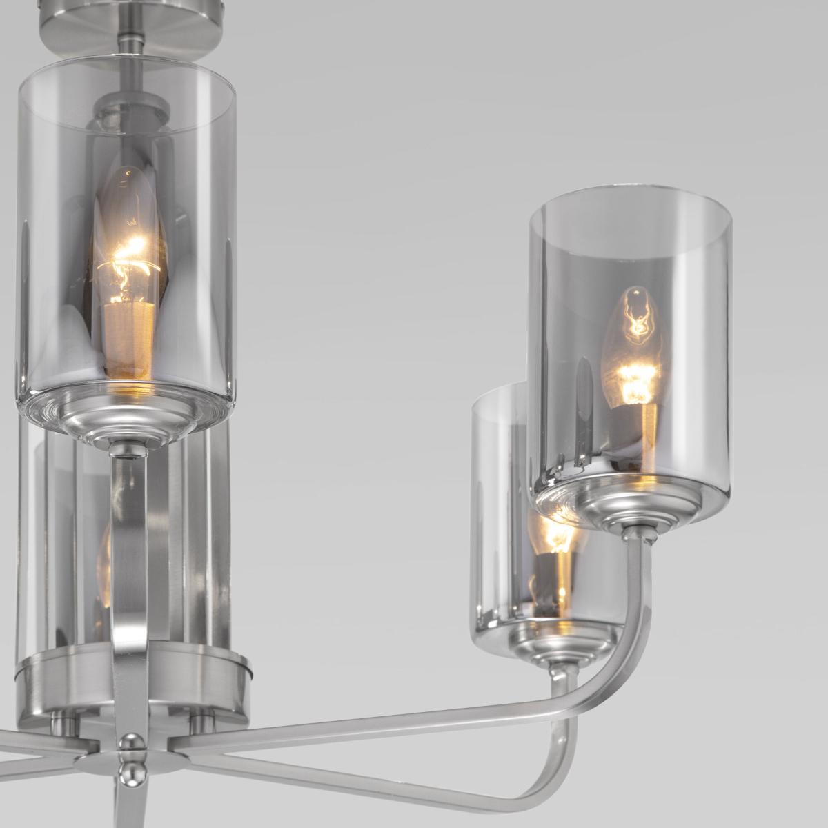 Люстра на штанге Eurosvet Defi 60138/6 сатин-никель a060903